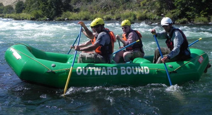 adults escape the daily grind on outdoor adventure 